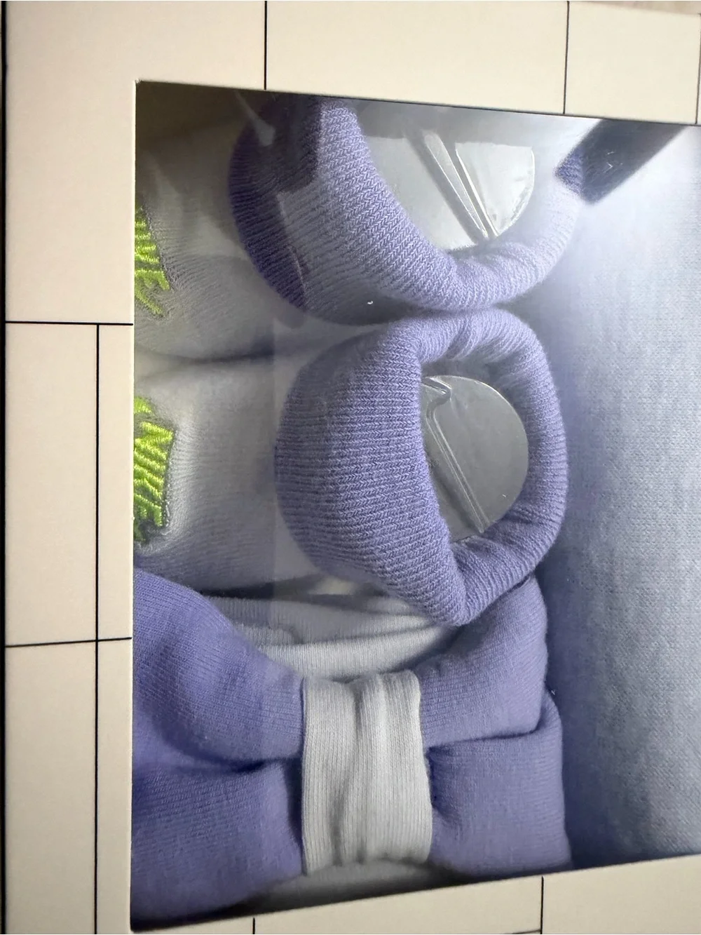 Nike Lavender & Neon Green Baby 3-Piece Set new 🪻🪻🪻 0-6 months